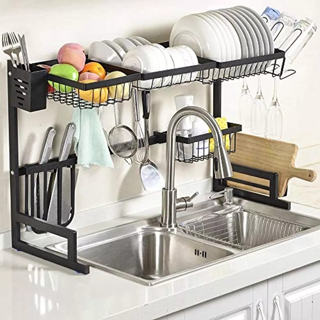 Escurridor Platos Cocina Fregadero Acero Inoxidable Oferta hoy