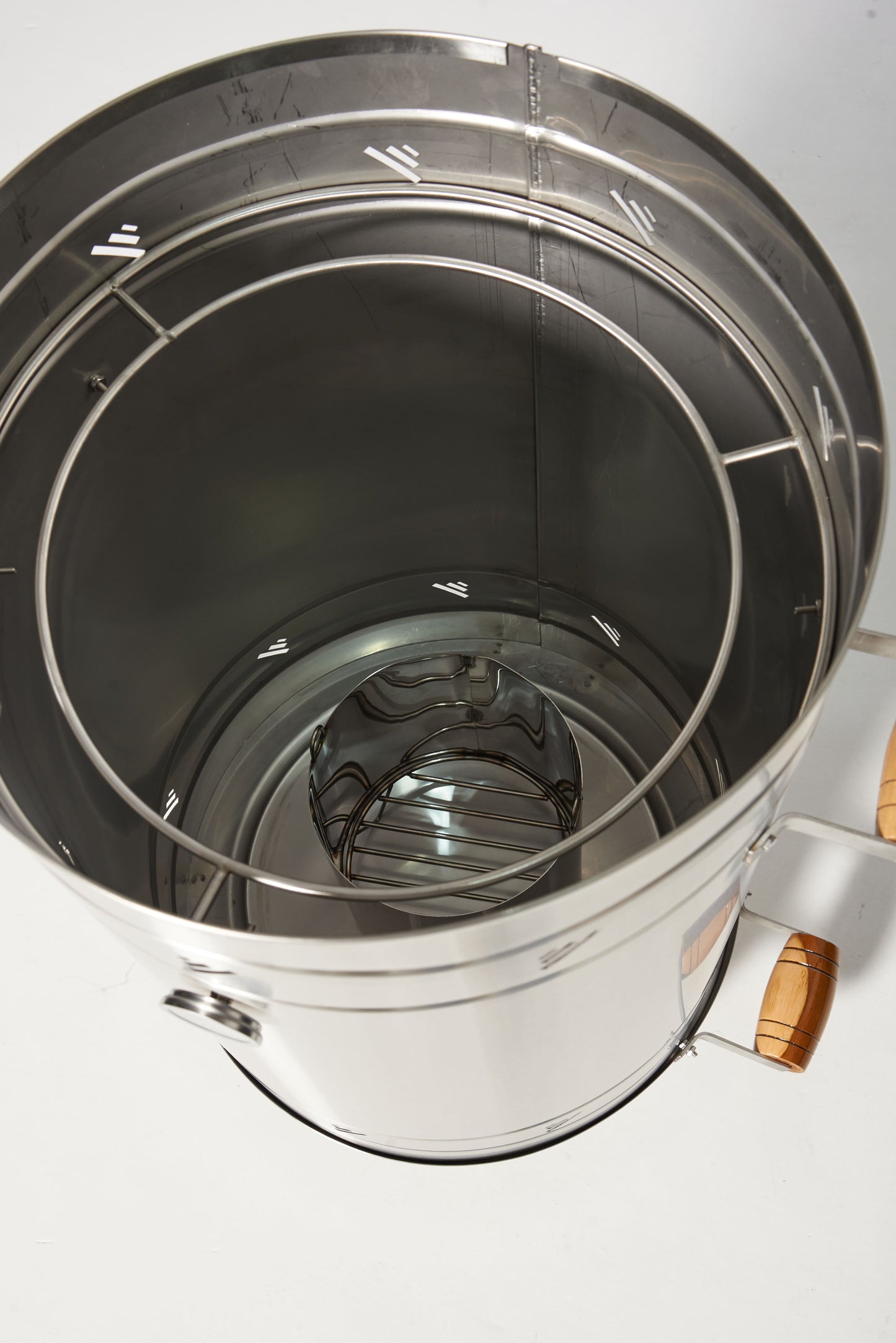 Barril Mega jumbo de 50-60 libras Para Asados al barril con Gancho de pollo, choricera