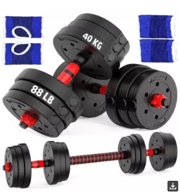 Kit de Mancuernas 40 libras 2 Pesas gratis obsequio
