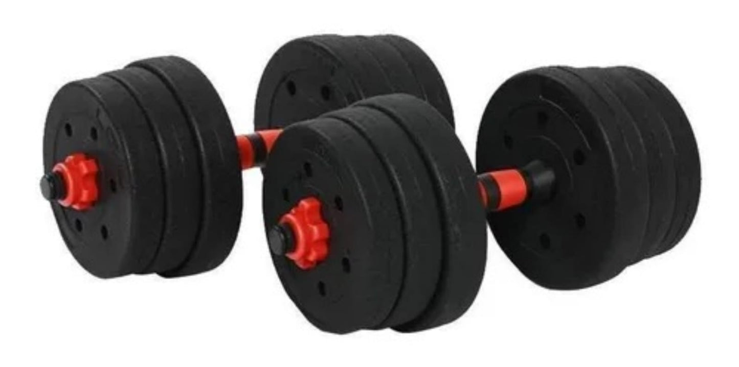 Kit de Mancuernas 40 libras 2 Pesas gratis obsequio