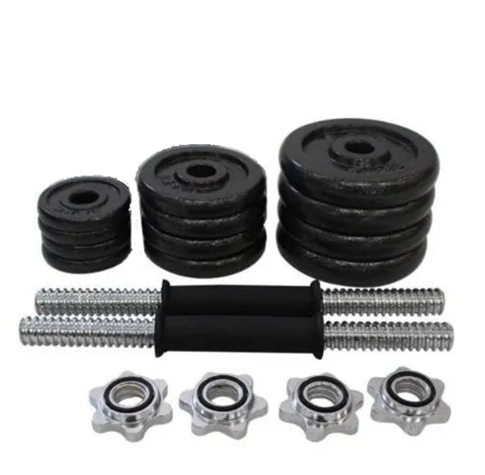 Kit de Mancuernas Profesional 20 kilos mas Estuche