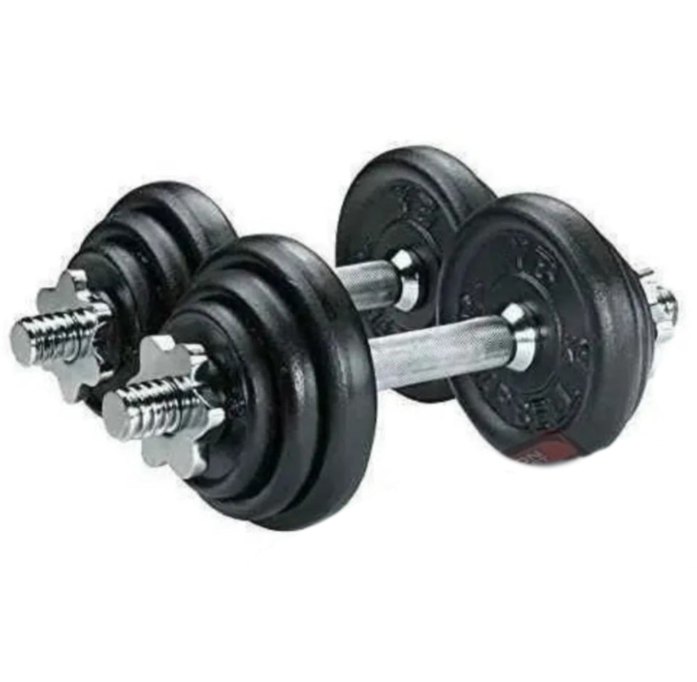 Kit de Mancuernas Profesional 20 kilos mas Estuche