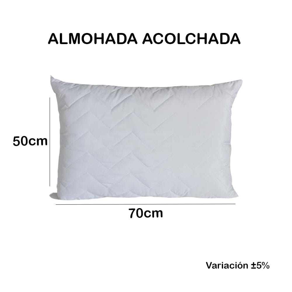 Almohada hotelera Oferta x 4 Unidades 70x50cm blancas