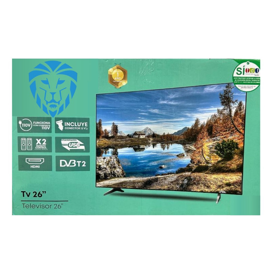 Televisor 26" Smart Tv INCLUYE 2 Controles TDT