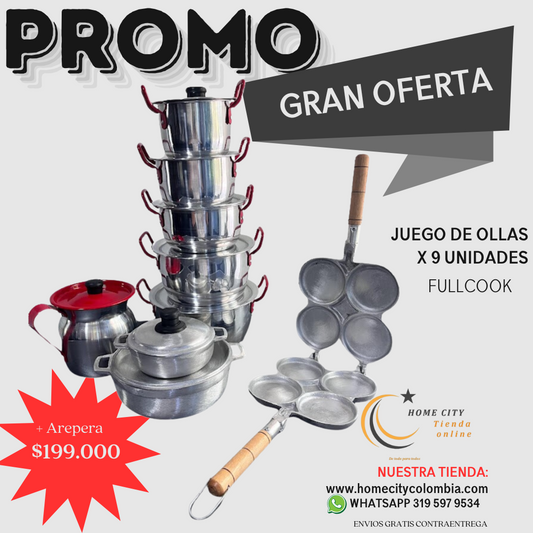 Combo FullCook 8 Versatilidad y elegancia en un solo combo.
