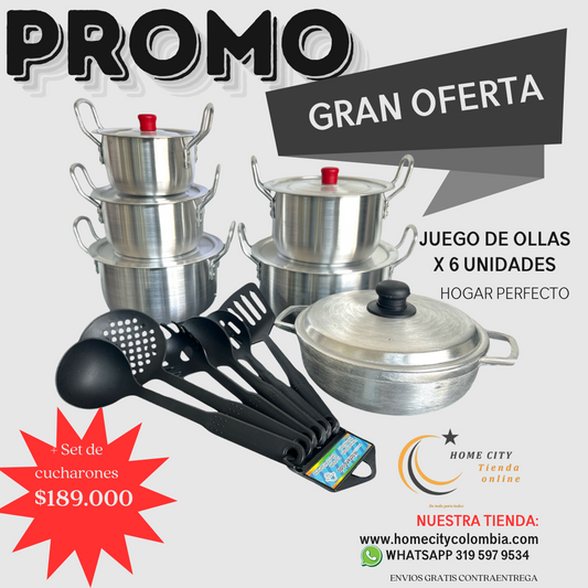 Combo Hogar Perfecto 6 Todo lo que tu cocina necesita.
