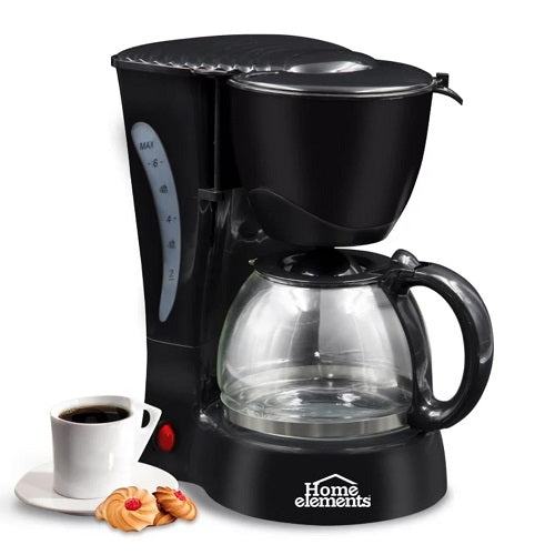Cafetera Electrica 6 tazas color negro