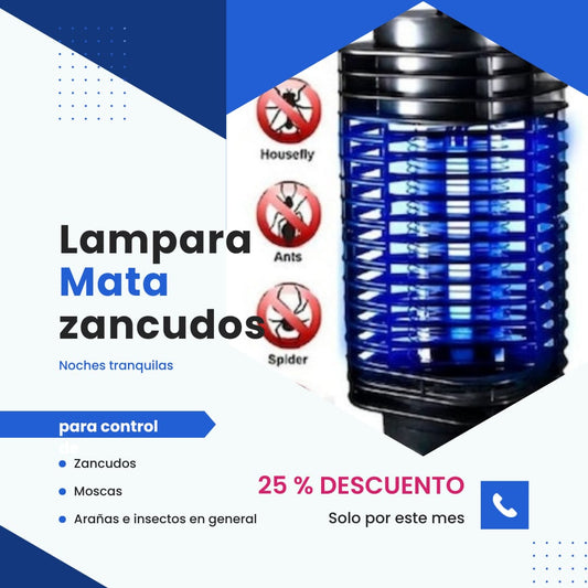 Lampara mata zancudos y atrapa moscas