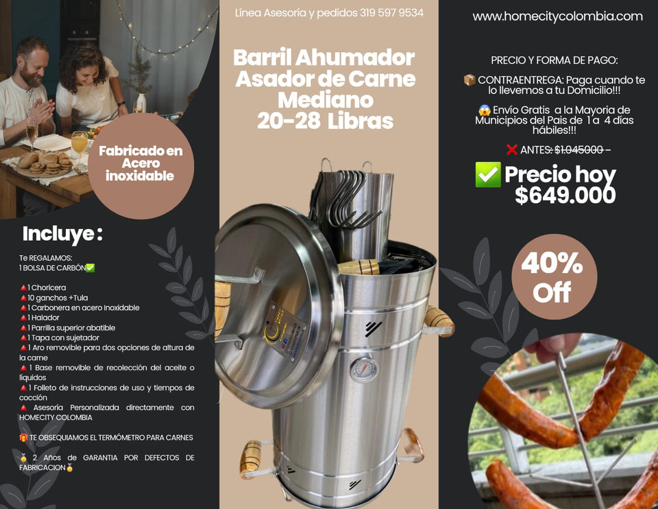 Barriles ahumadores asadores de Carne Homecity