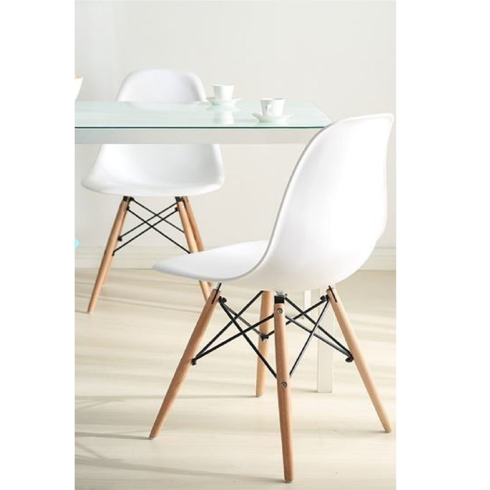 Silla Eames Para Comedor, Sala, Restaurante Blanca