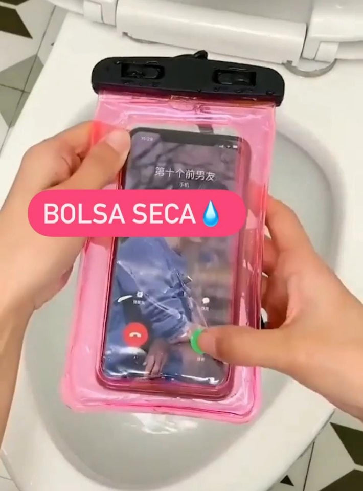 Funda para teléfono celular impermeable flotante con Clicks de seguridad y lazo para colgar resistente al agua