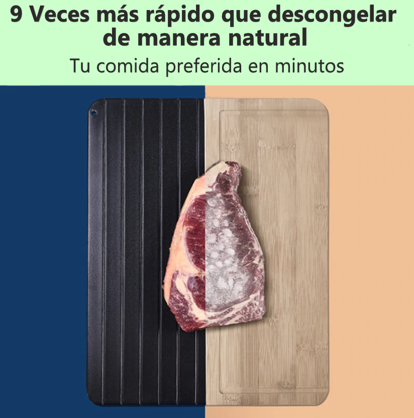 Tabla Para Descongelar Carne Alimentos Congelados Bandeja Rapido GENERICO